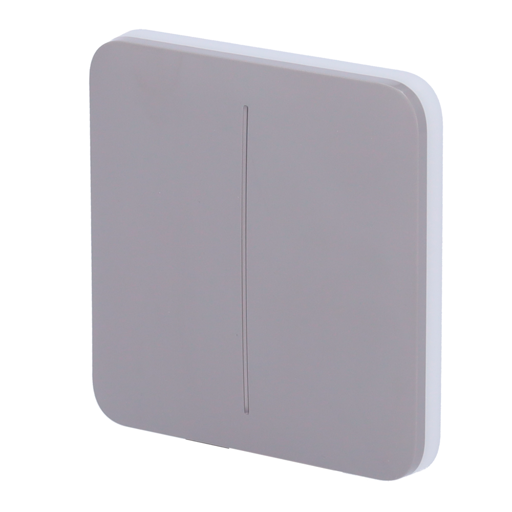 Panel táctil para interruptor de luz doble AJAX - AJ-SOLOBUTTON-2G-GRE
