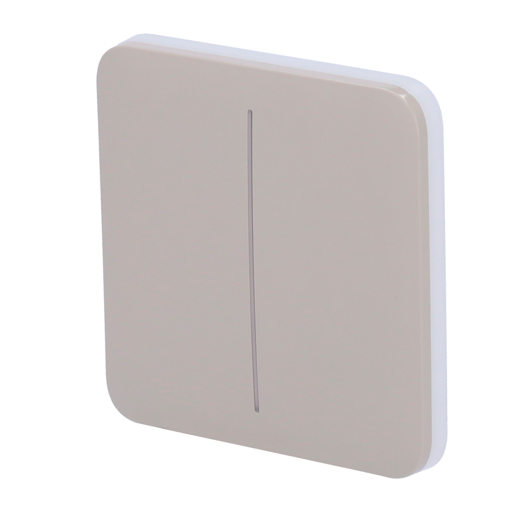 Panel táctil para interruptor de luz doble AJAX - AJ-SOLOBUTTON-2G-OLI