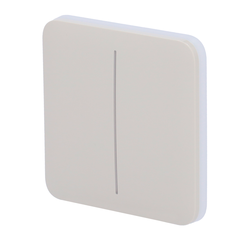 Panel táctil para interruptor de luz doble AJAX - AJ-SOLOBUTTON-2G-OYS