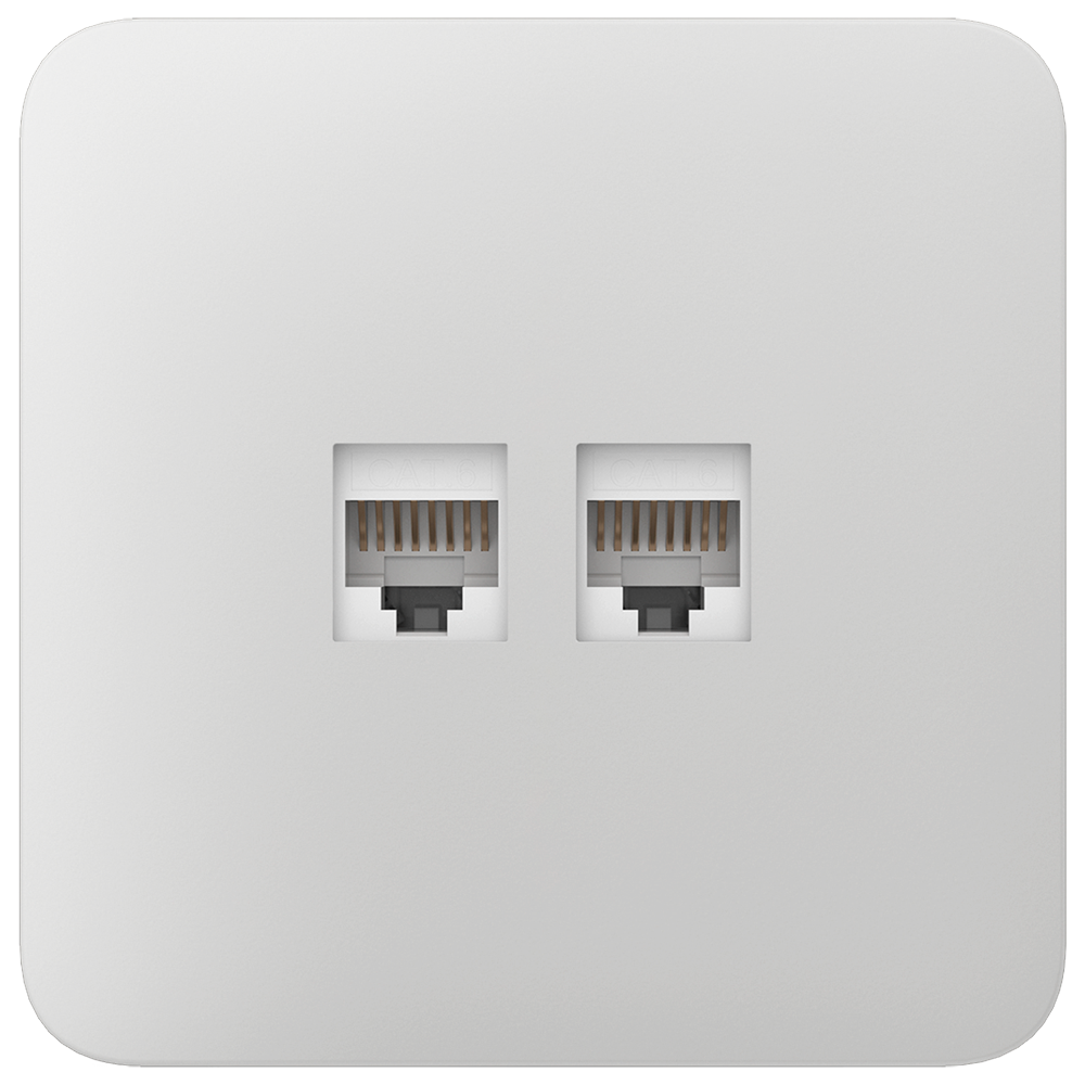 Tapa lateral para enchufe Ethernet AJAX - AJ-SOLOCOVER-LAN-W