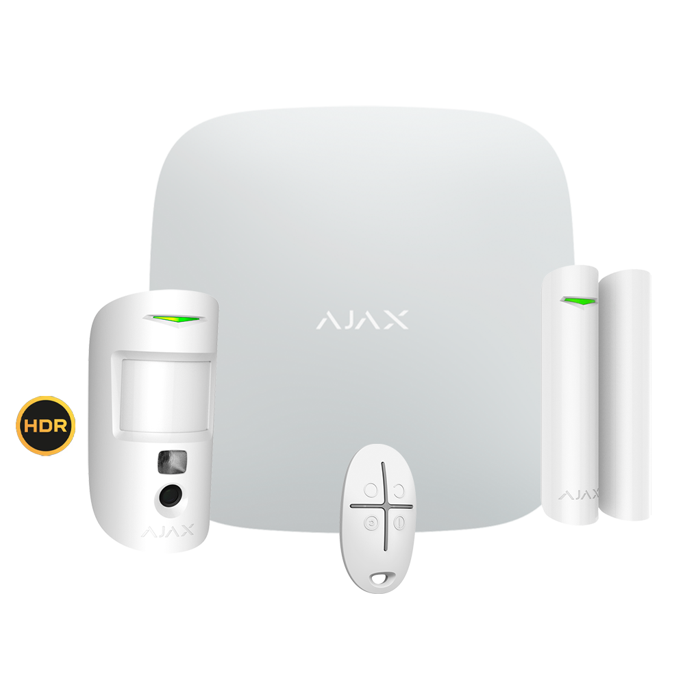 Kit de alarma profesional AJAX - AJ-STARTERKIT-CAM-HDR-W