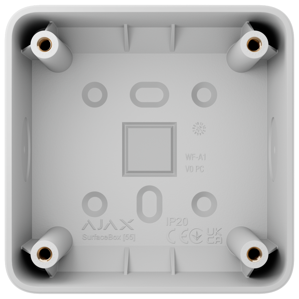 Caja de montaje para un dispositivo AJAX - AJ-SURFACEBOX-W