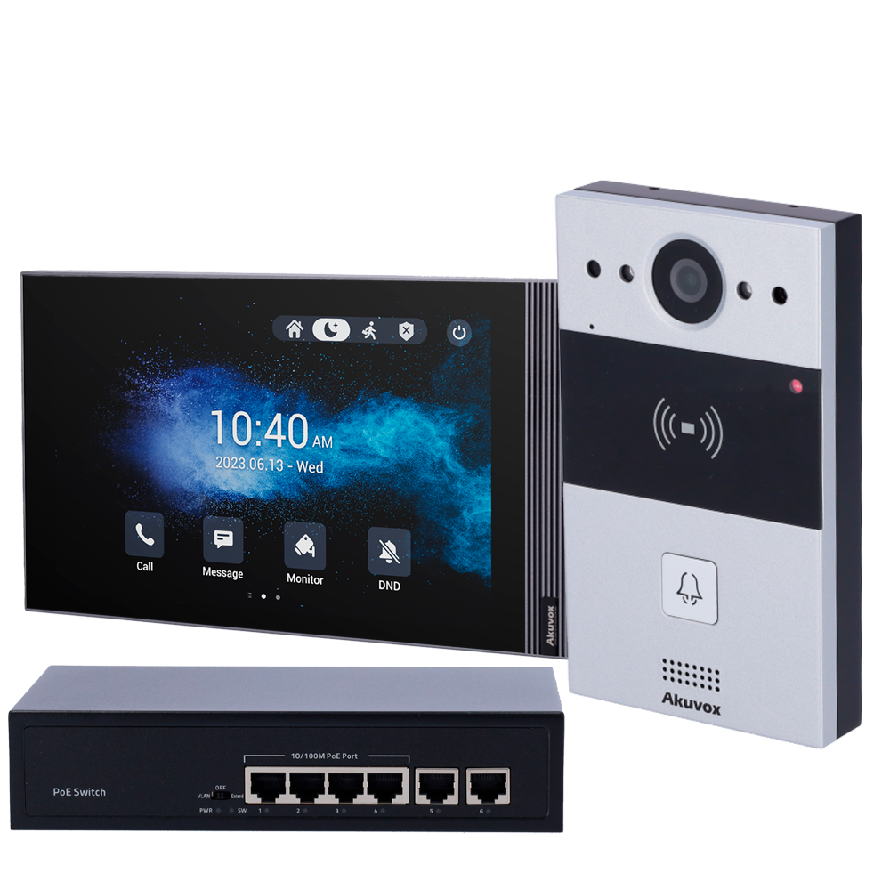 AK-KIT04-IP - Kit de videoportero en superficie Linux