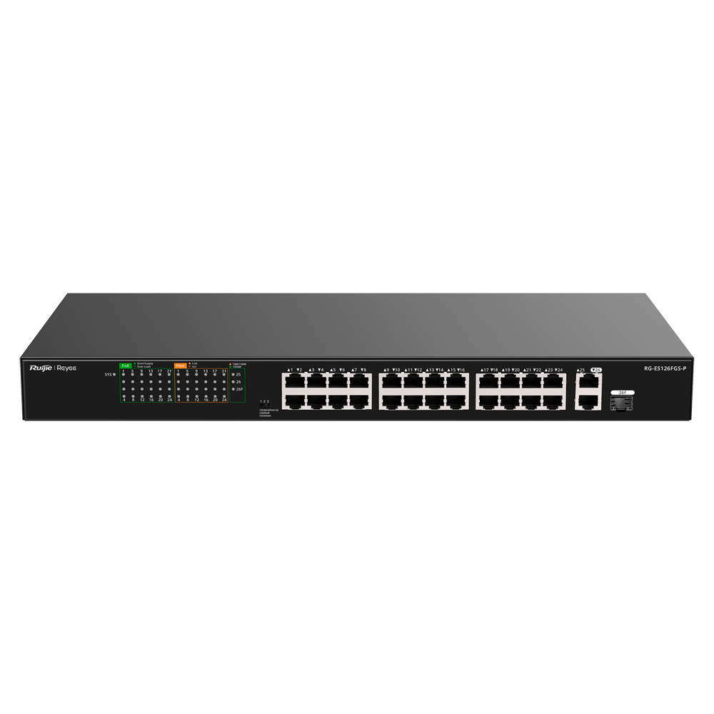 Reyee Switch PoE Sobremesa - RG-ES126FGS-P