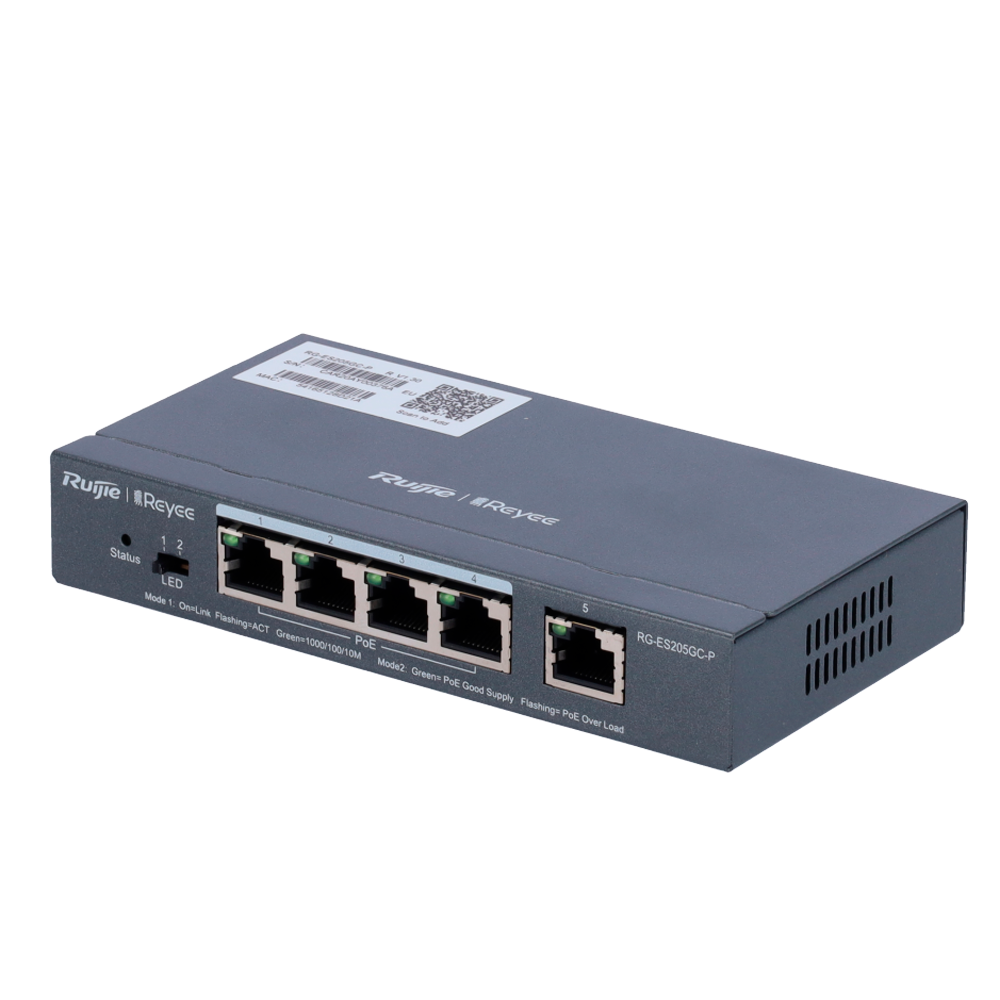 Reyee Switch PoE Cloud Gestionable - RG-ES205GC-P
