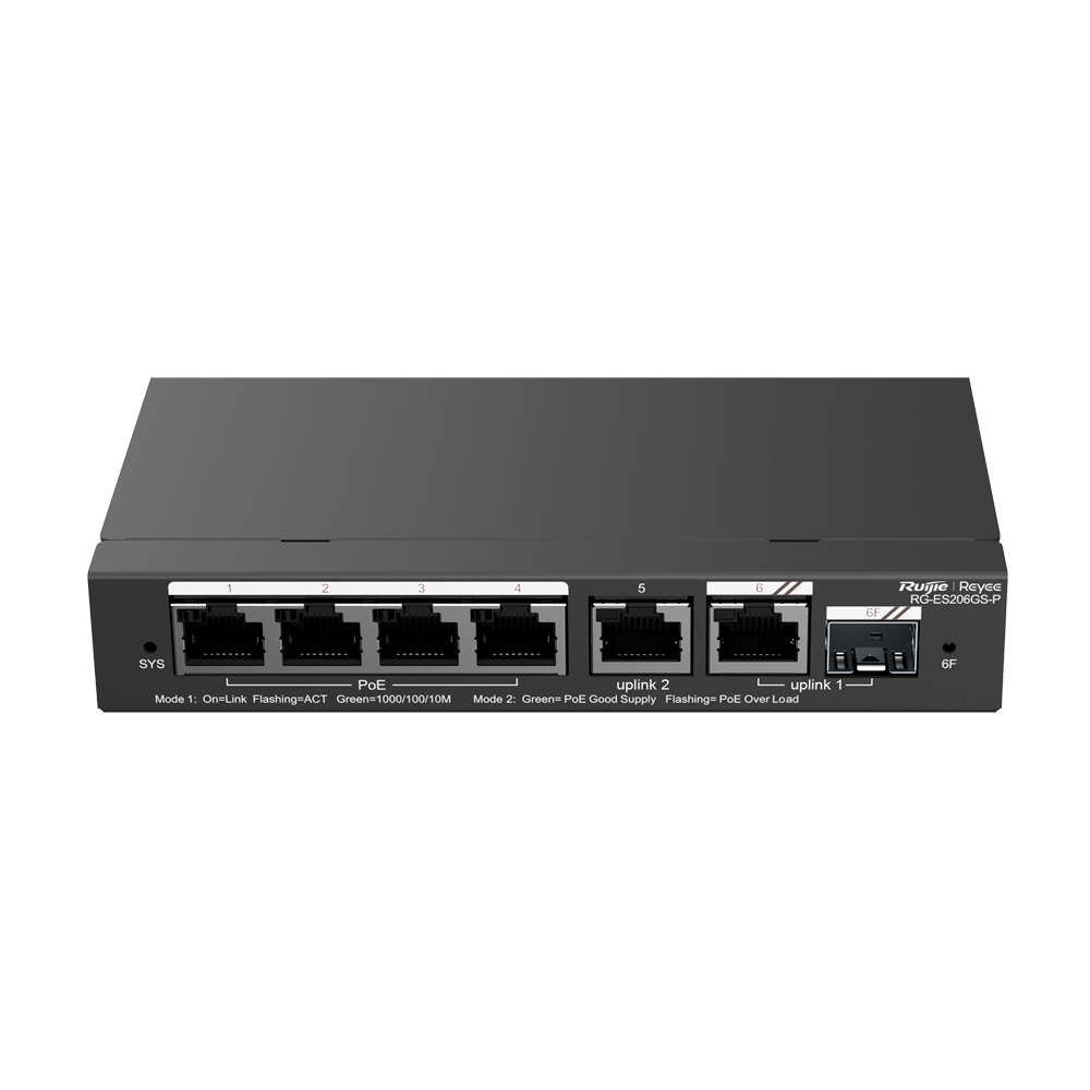 Reyee Switch PoE Cloud - RG-ES206GS-P