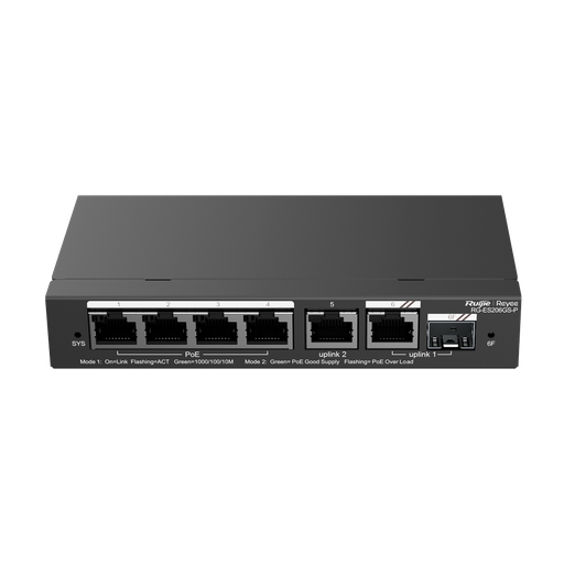 [RG-ES206GS-P] Reyee Switch PoE Cloud - RG-ES206GS-P
