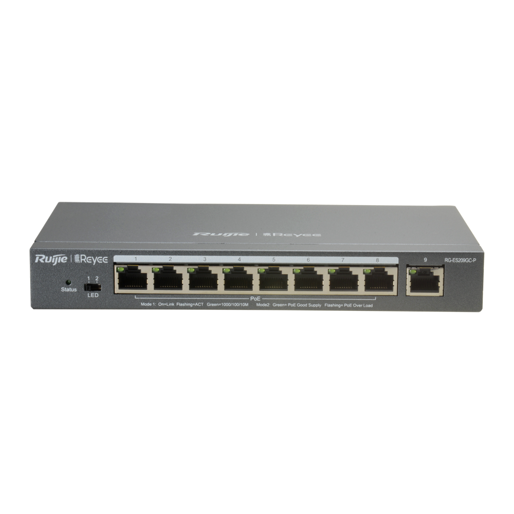 Reyee Switch PoE Cloud Gestionable - RG-ES209GC-P