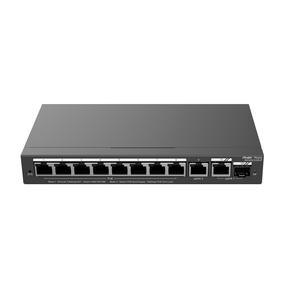 Reyee Switch PoE Cloud Gestionable - RG-ES210GS-P