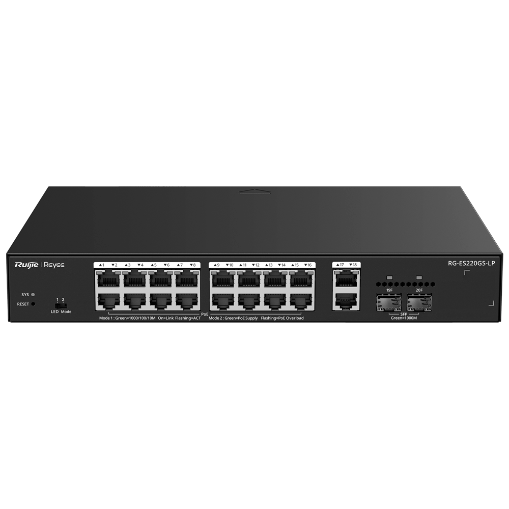 Reyee Switch PoE Cloud Gestionable - RG-ES220GS-LP
