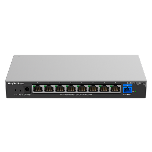 [RG-NBF2100S-8GT1SC] Reyee E-Lighten Switch Cloud Capa 2 - RG-NBF2100S-8GT1SC