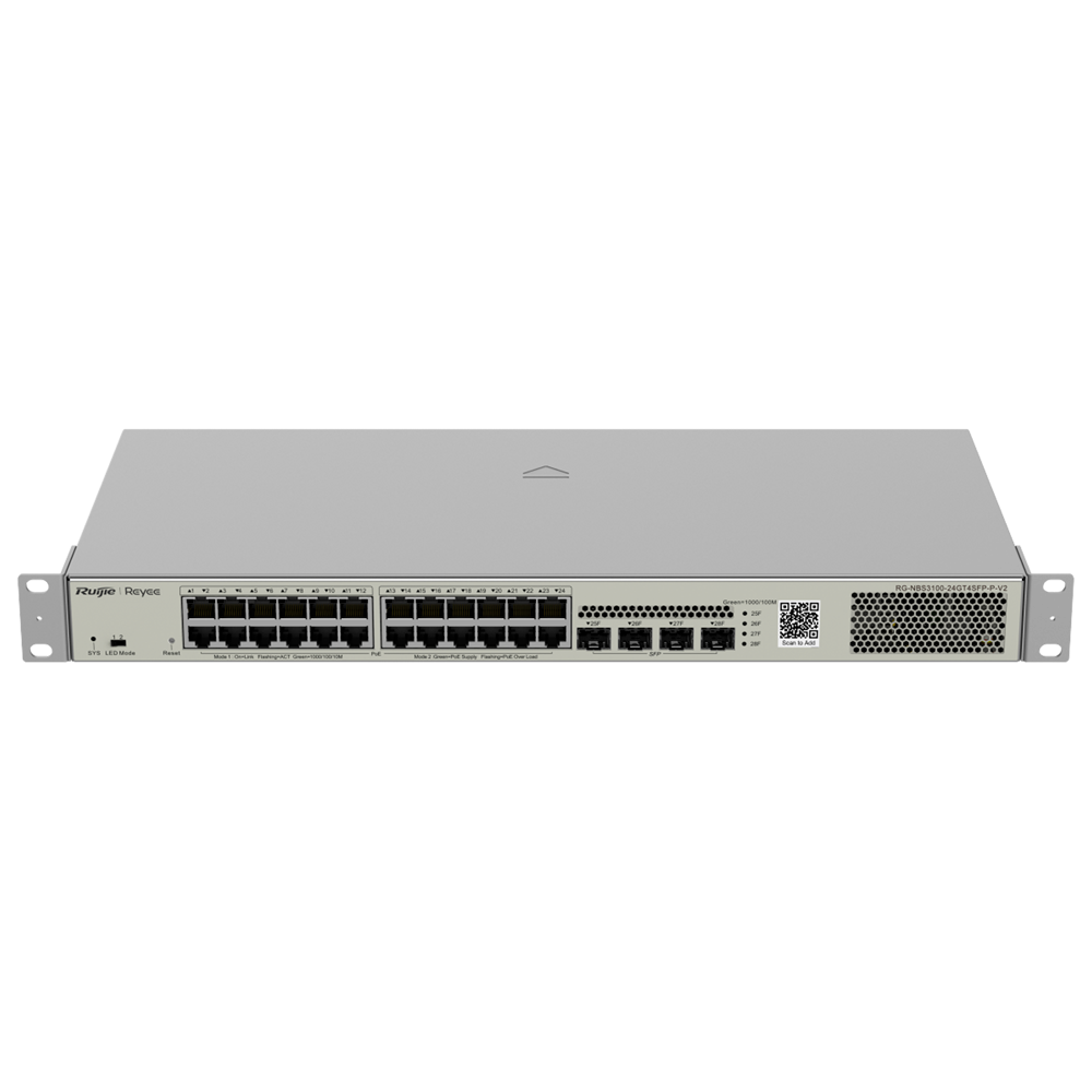 Reyee Switch PoE Cloud Capa 2+ - RG-NBS3100-24GT4SFP-P-V2