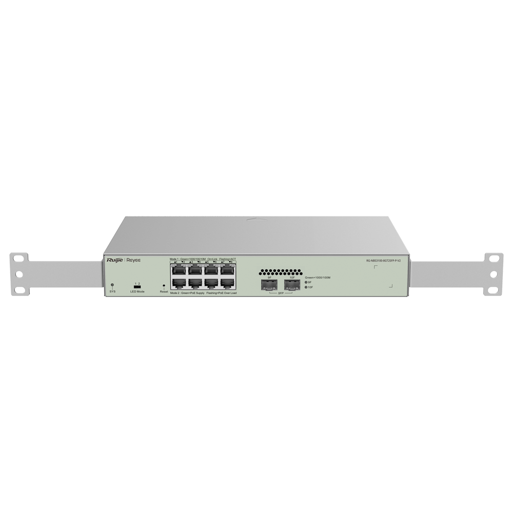 Reyee Switch PoE Cloud Capa 2 - RG-NBS3100-8GT2SFP-P-V2