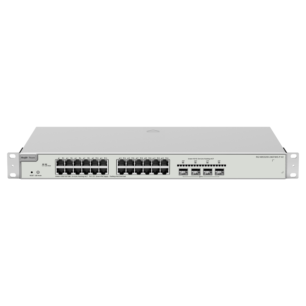 Reyee Switch PoE Cloud Capa 2+ - RG-NBS3200-24GT4XS-P-V2