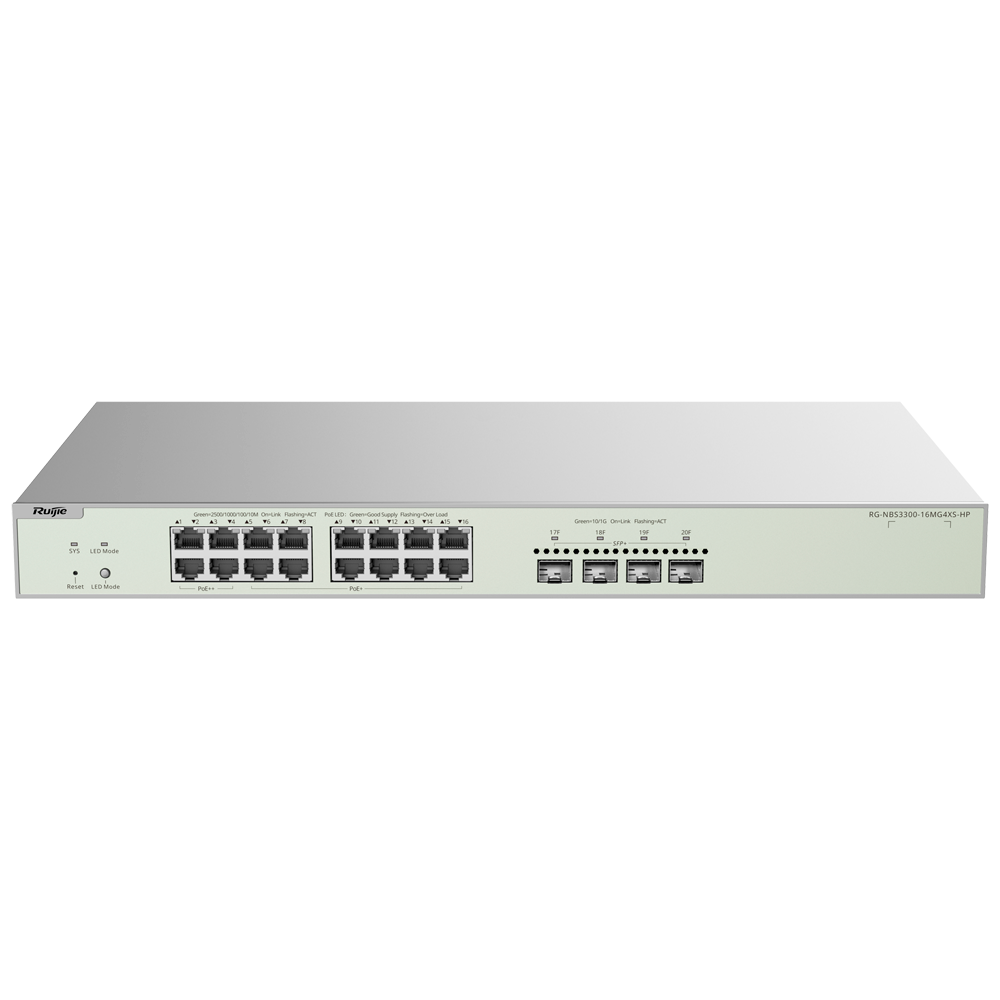 Reyee Switch PoE Cloud Capa 2 - RG-NBS3300-16MG4XS-HP
