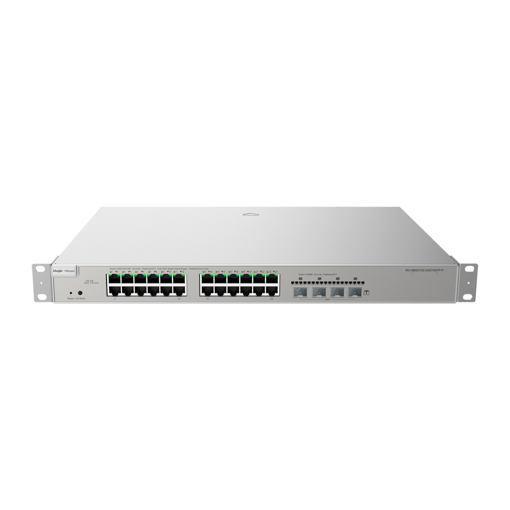 Reyee Switch PoE Cloud Capa 3 - RG-NBS5100-24GT4SFP-P