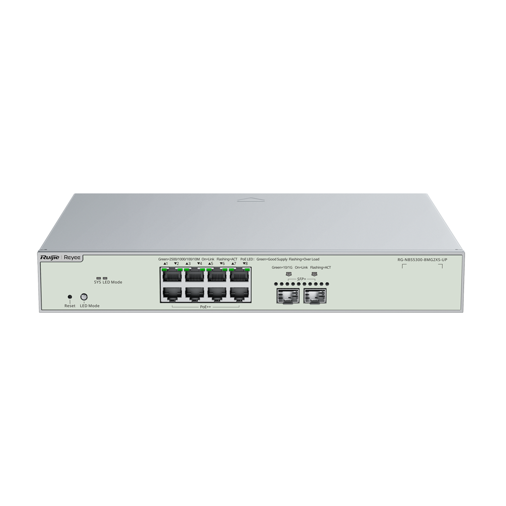 Reyee Switch Cloud Gestionable L3 - RG-NBS5300-8MG2XS-UP