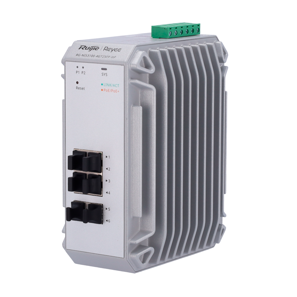 Reyee Switch Industrial PoE Cloud Capa 2 - RG-NIS3100-4GT2SFP-HP