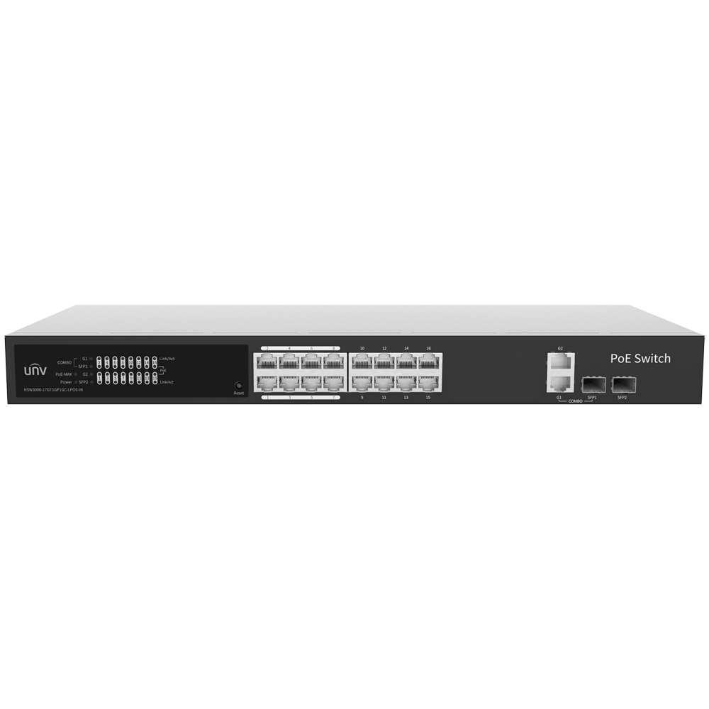 Uniview UV-NSW3000-17GT1GP1GC-LPOE-IN - Switch PoE 17p Cloud gestionable