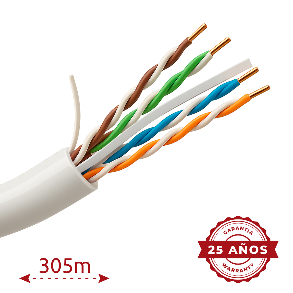Uniview UV-UTP6A-300-BC23AWG-DCA-R-W - Cable UTP 300m Cat6A
