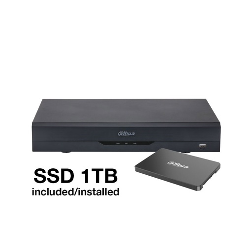 [DAHUA-4269-FO] XVR Dahua 5 en 1 de 4 canales 5MP con SSD 1TB DAHUA-4269-FO