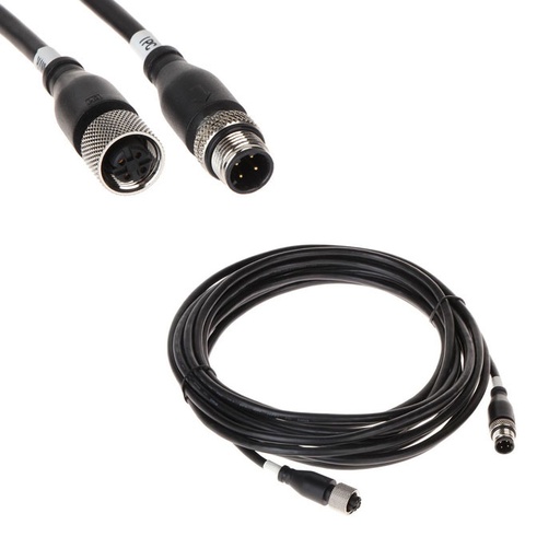 [DAHUA-4619] Cable de red de 6 metros con conectores M12 macho-hembra DAHUA-4619