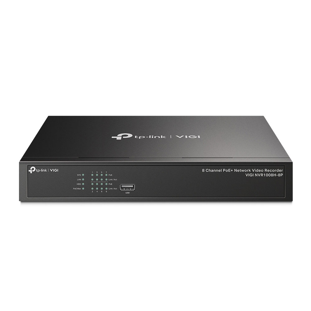NVR VIGI de 8 canales con 8 PoE+ TPLINK-102