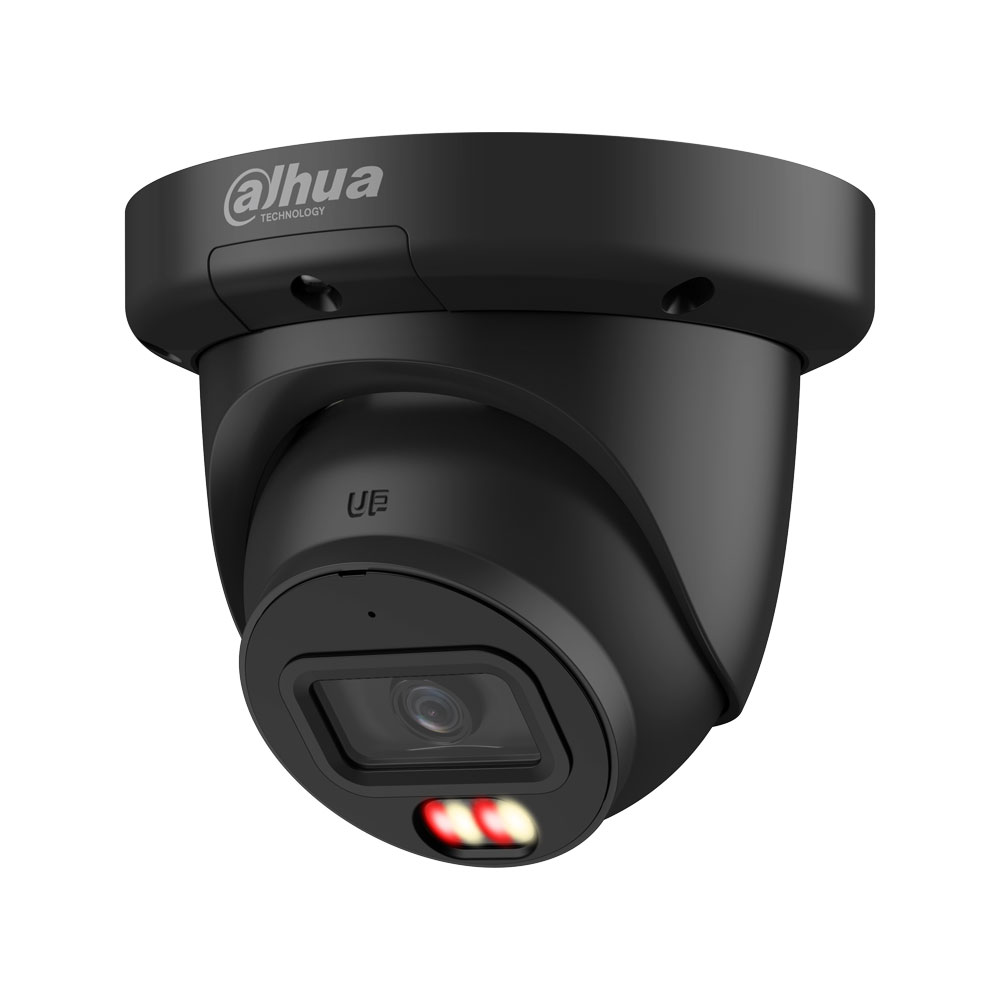 Cámara domo IP negra Dahua WizSense 8MP con Smart Dual Light DAHUA-4877