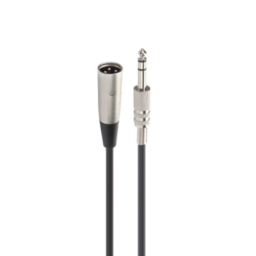 [SM-672] SM-672 - Cable de audio Jack TRS 6'3 mm a XLR macho