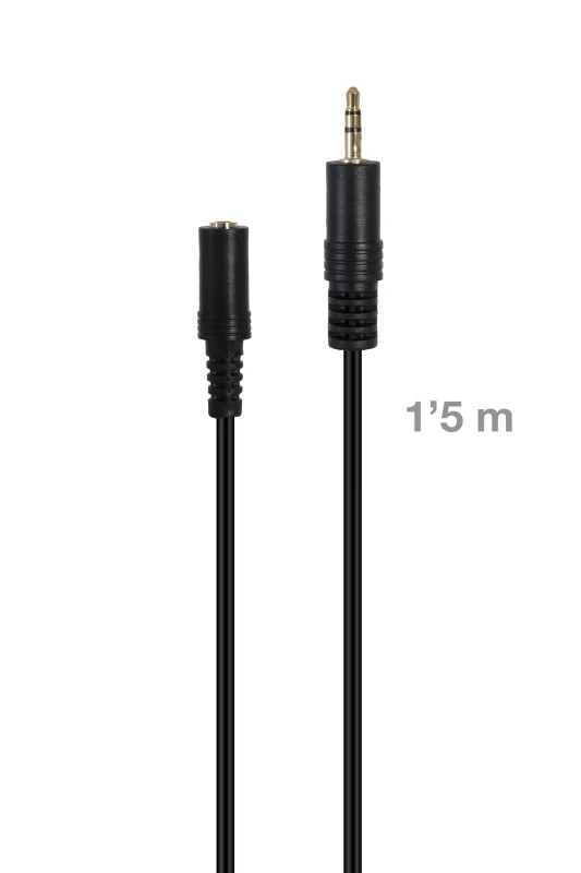 JACK-MF-1-5 - Cable de señal de audio Jack 3'5 mm macho a Jack 3'5 mm hembra