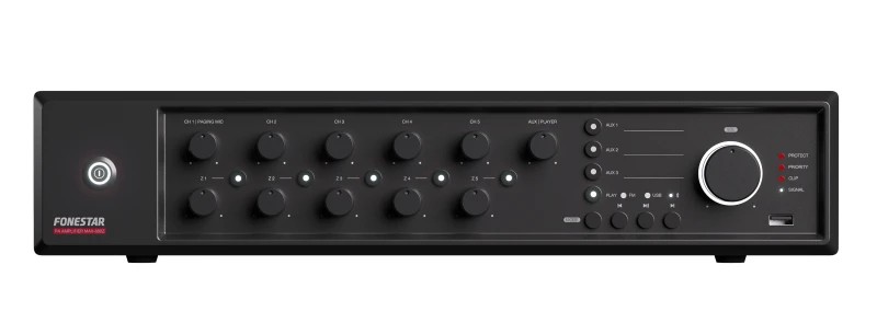 MAX-600Z - Amplificador de megafonía multizona