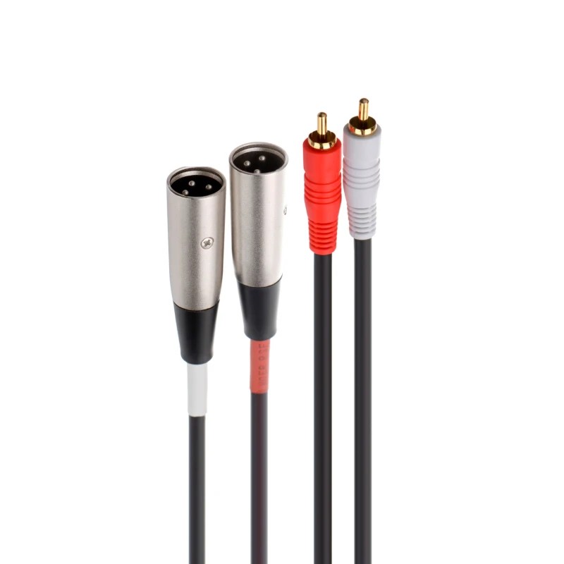 SM-671 - Cable de audio 2 x RCA mm a 2 x XLR macho