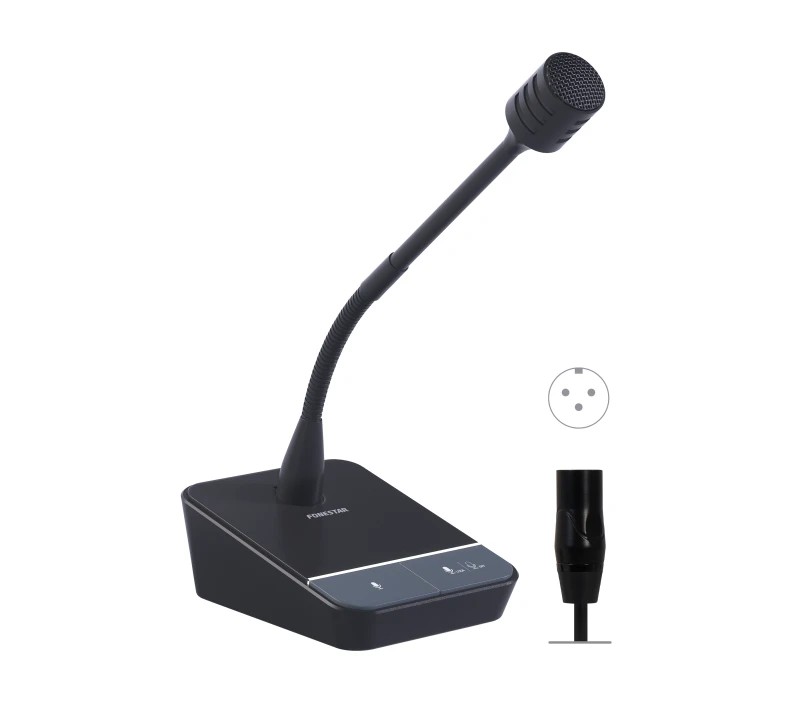 MICSET-D32XLR - Micrófono dinámico unidireccional cardioide de sobremesa