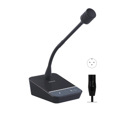 [MICSET-D32XLR] MICSET-D32XLR - Micrófono dinámico unidireccional cardioide de sobremesa