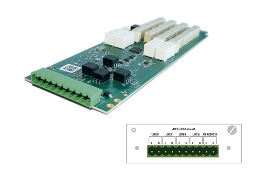 [ABT-XCTRLINE-44] ABT-XCTRLINE-44 - Tarjeta de control de 4 líneas de altavoces independientes