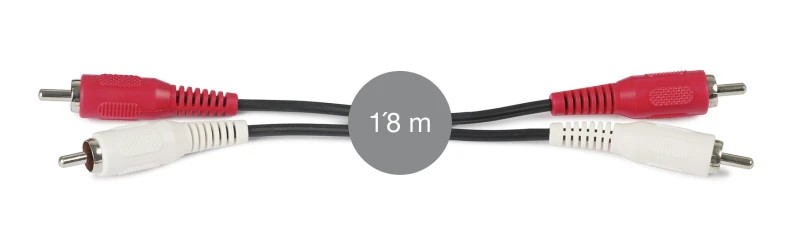 AA-203 - Cable señal de audio 2 RCA macho a 2 RCA macho