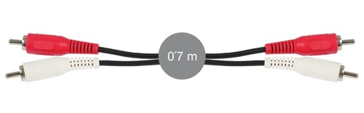 [AA-203-070] AA-203-070 - Cable señal de audio 2 RCA macho a 2 RCA macho