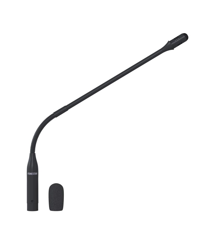 MICFLEX-C45-B - Micrófono de condensador electret unidreccional cardioide con flexo para el mod. AIP-1020