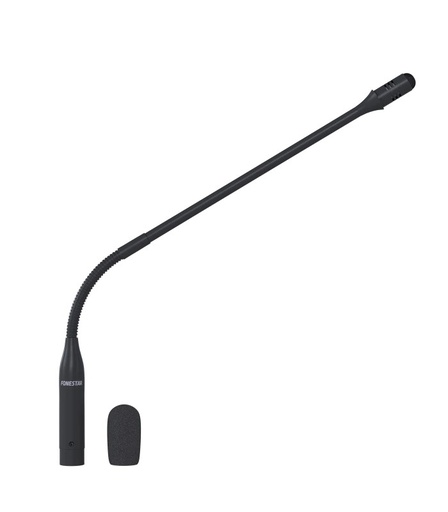 [MICFLEX-C45-B] MICFLEX-C45-B - Micrófono de condensador electret unidreccional cardioide con flexo para el mod. AIP-1020