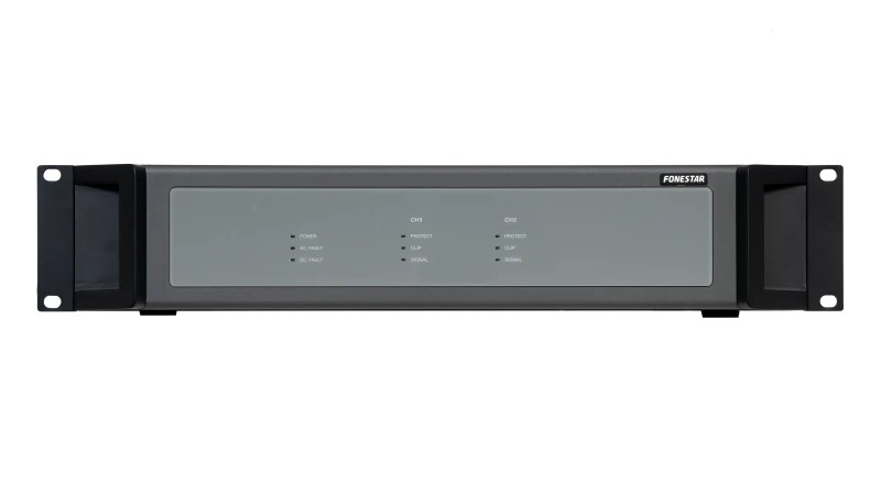 ZS-2250 - Etapa de potencia digital de 2 x 250 W RMS para sistema de megafonía y alarma por voz EN 54 ZS