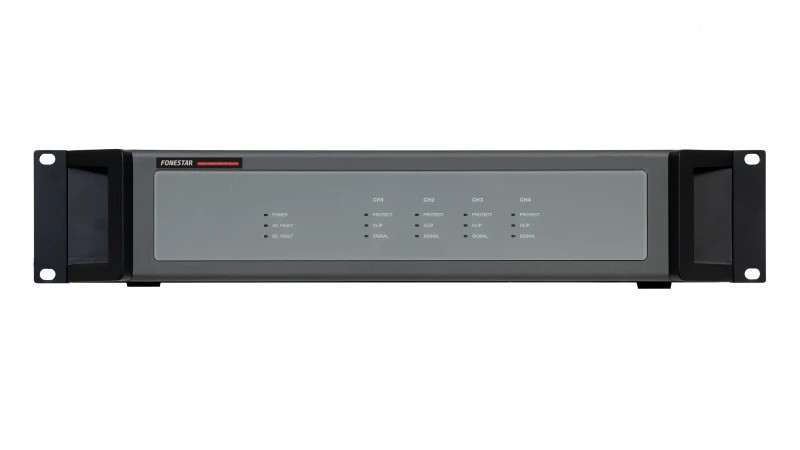 ZS-4125 - Etapa de potencia digital de 4 x 125 W RMS para sistema de megafonía y alarma por voz EN 54 ZS