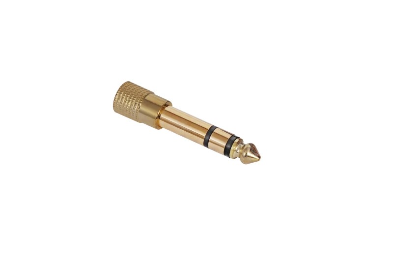 AA-148 - Adaptador de audio Jack 3'5 mm estéreo hembra a Jack 6'3 mm estéreo macho