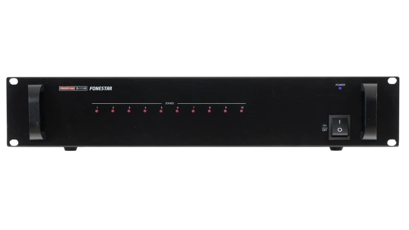 ZS-1112R - Unidad de control de 10 zonas para activación de priopridad de atenuadores con relé 24 V