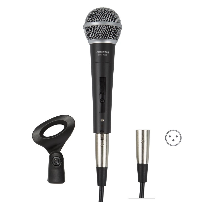 FDM-1036-B - Micrófono dinámico de mano unidireccional