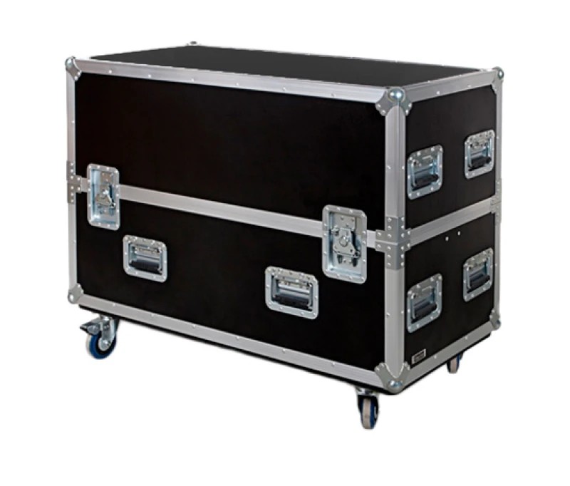 FPL-52XL - Caja de transporte 2 TV junto 2 soportes