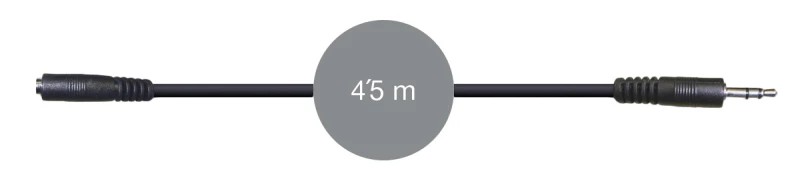 AA-425L - Cable señal de audio Jack 3'5 mm estéreo hembra a Jack 3'5 mm estéreo macho