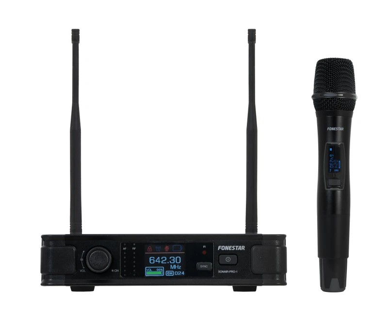 SONAIR-PRO-1M - Micrófono inalámbrico de mano UHF ID Pilot y Diversity