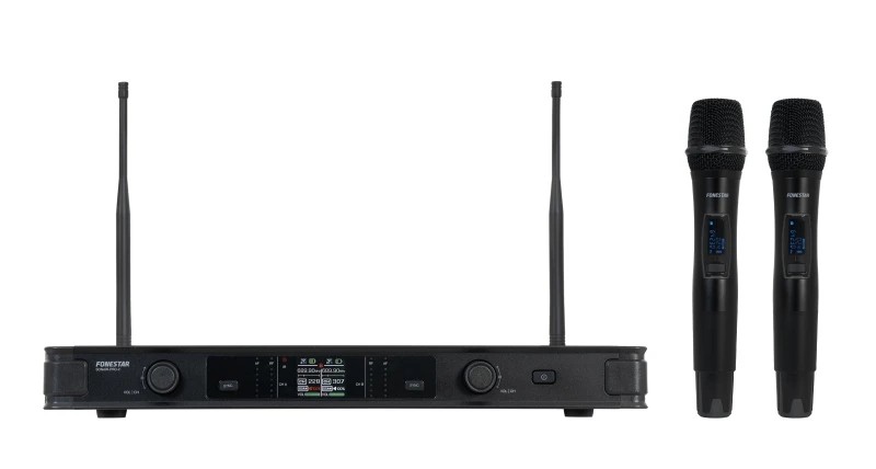 SONAIR-PRO-2M - Micrófono inalámbrico doble de mano UHF ID Pilot y Diversity
