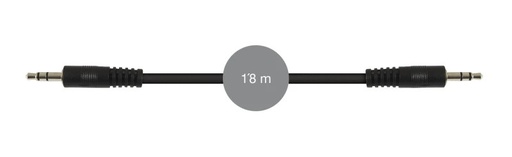 [AA-729] AA-729 - Cable señal de audio Jack 3'5 mm estéreo macho a Jack 3'5 mm estéreo macho