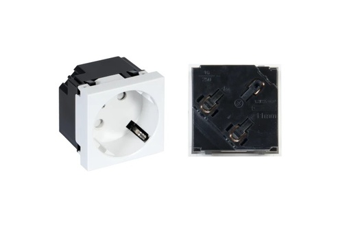 [WP-44S] WP-44S - Panel de conexión base de enchufe bipolar con toma de tierra